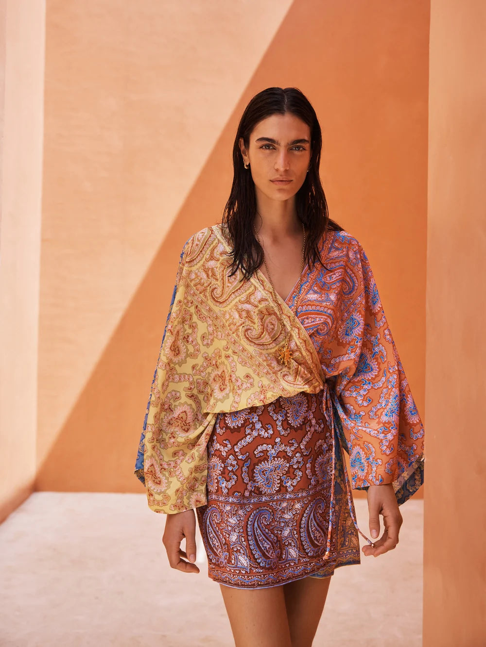 Boteh Caravane Silk Robe Dress