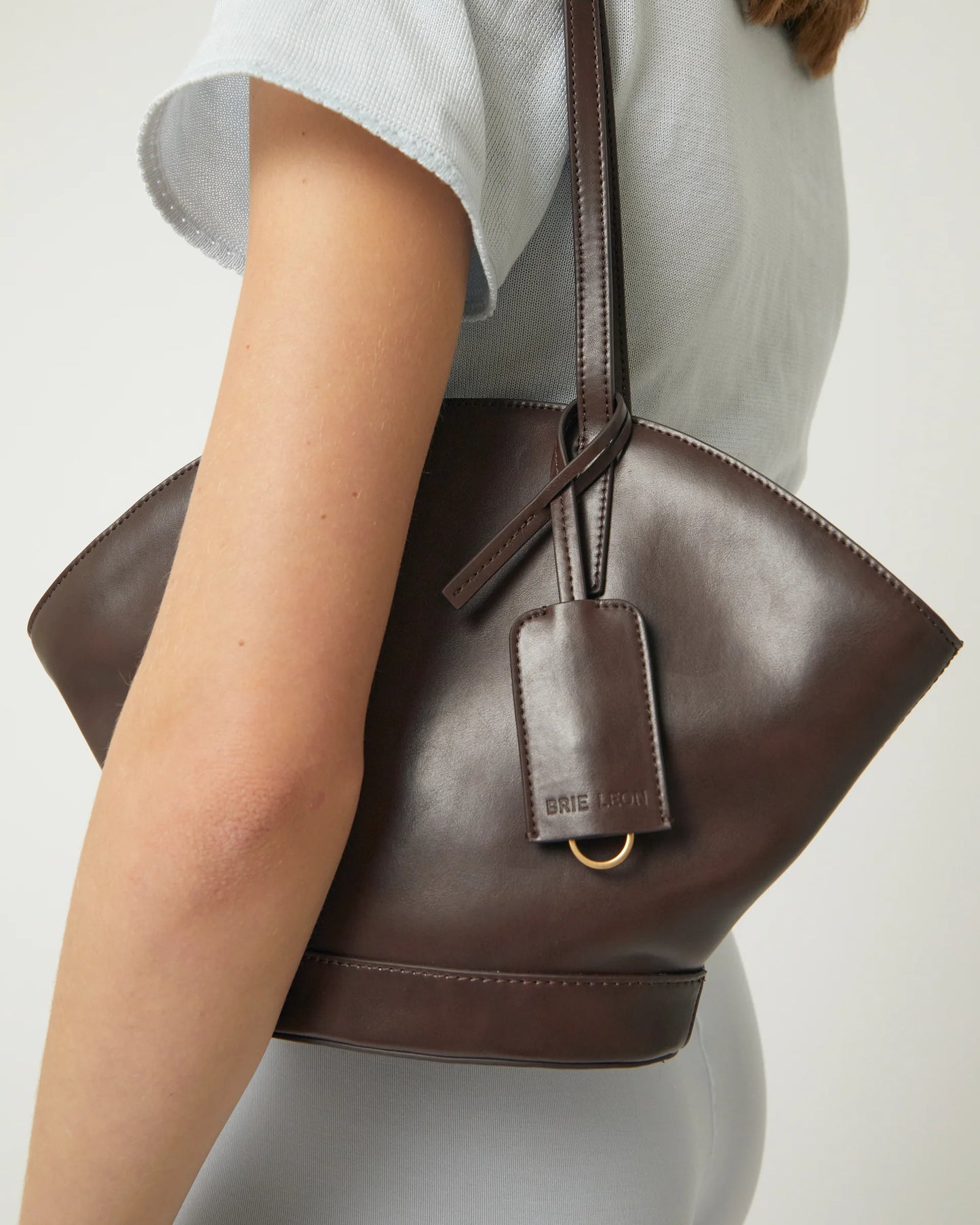 Brie Leon Heather Mini Tote Ganache