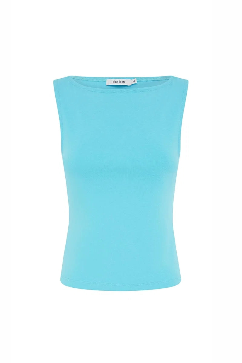Olga Joan Bateau Tank Acqua