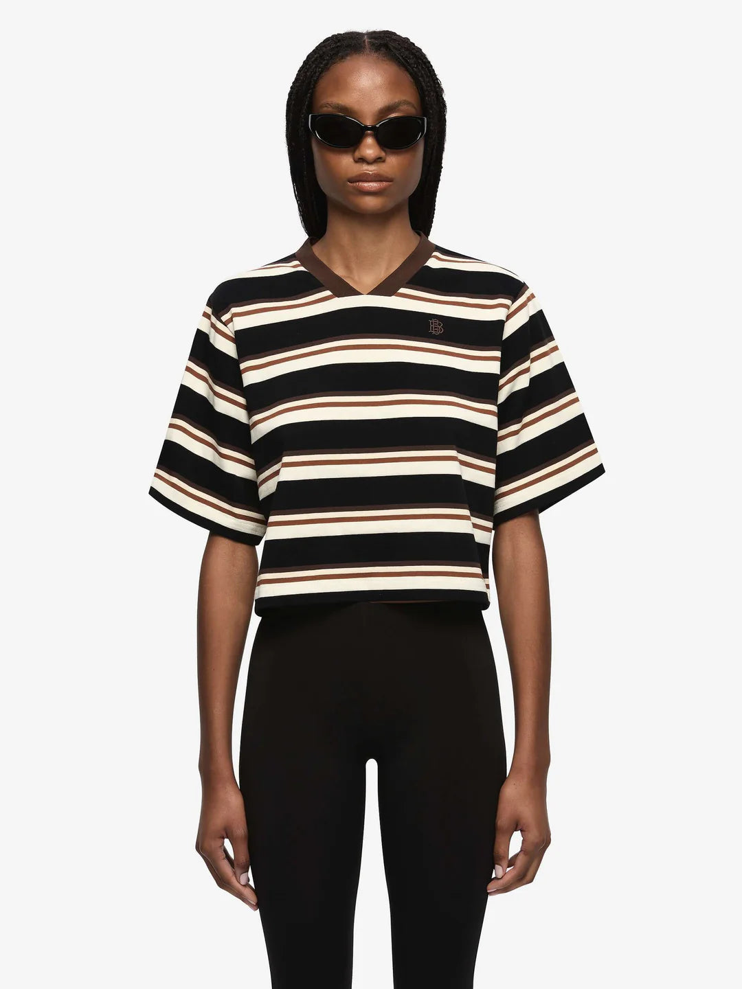 Nika Cropped Jersey Stripe