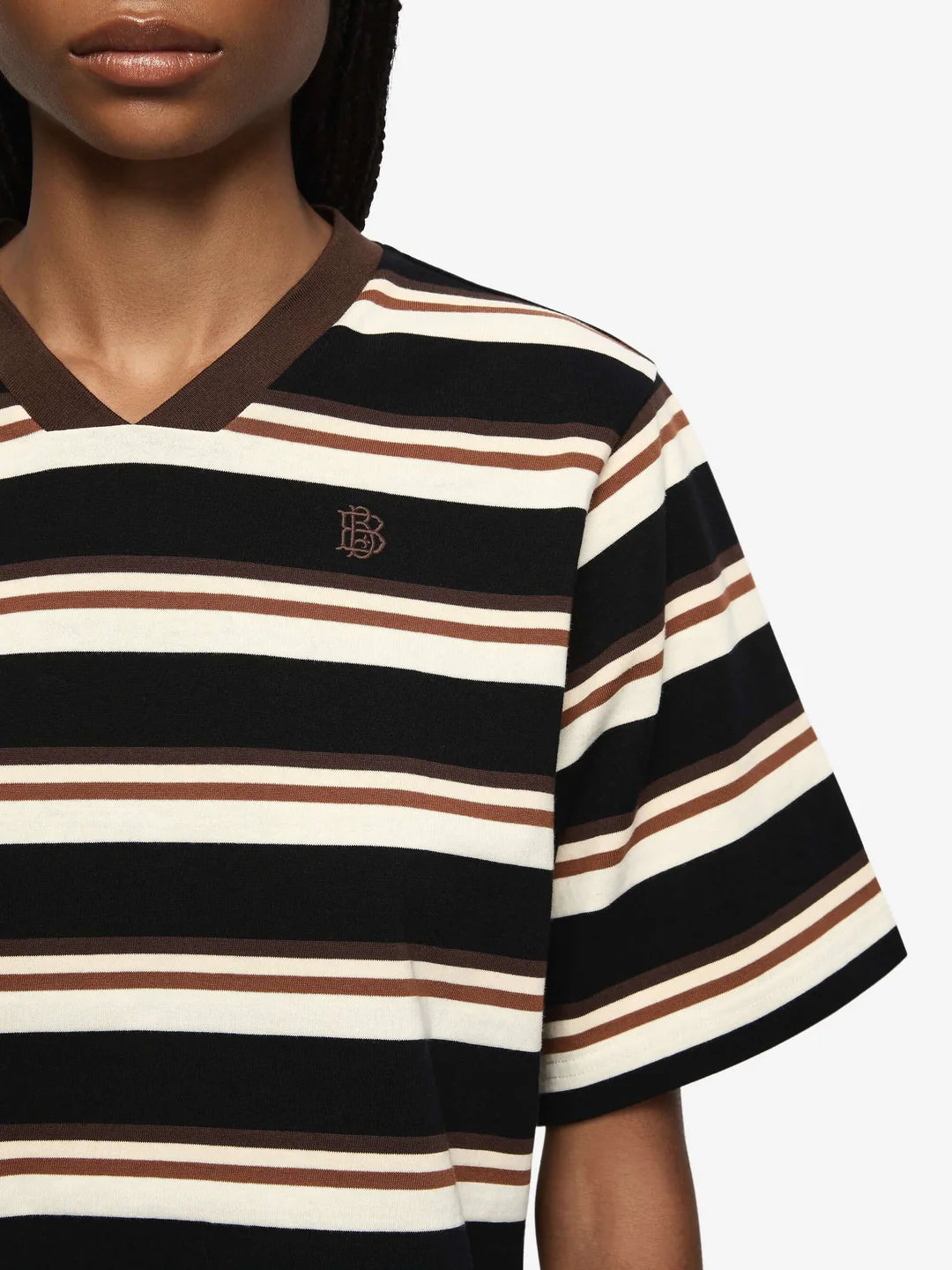 Nika Cropped Jersey Stripe