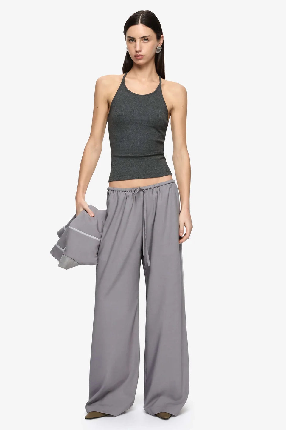 Bec and Bridge Azuri Racer Top Charcoal