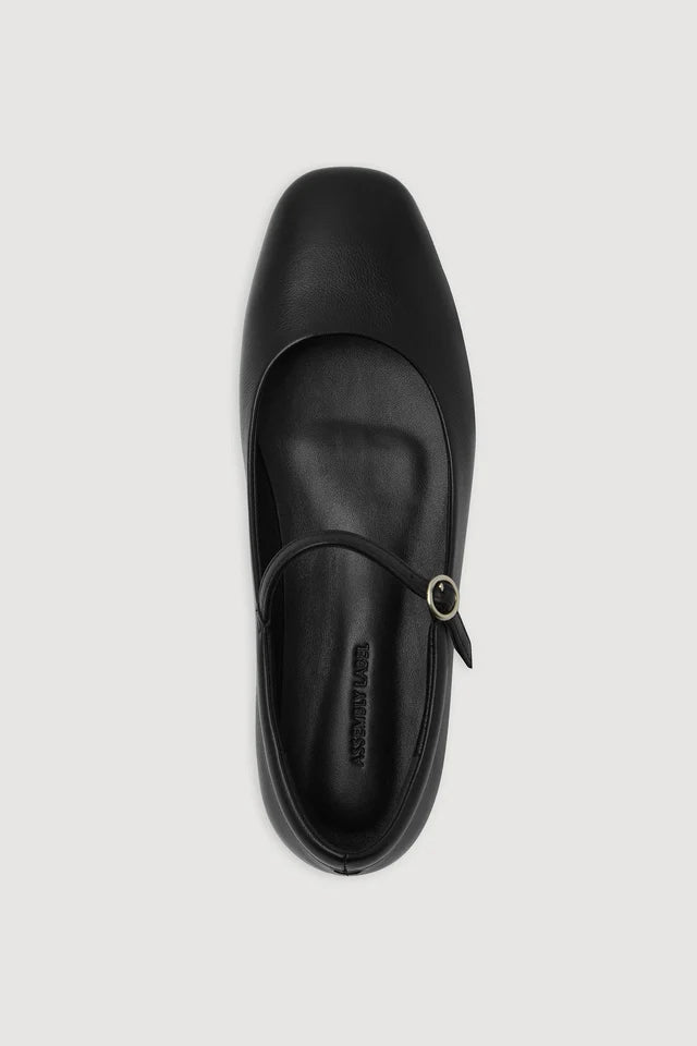 Beth Leather Ballet Flat Black