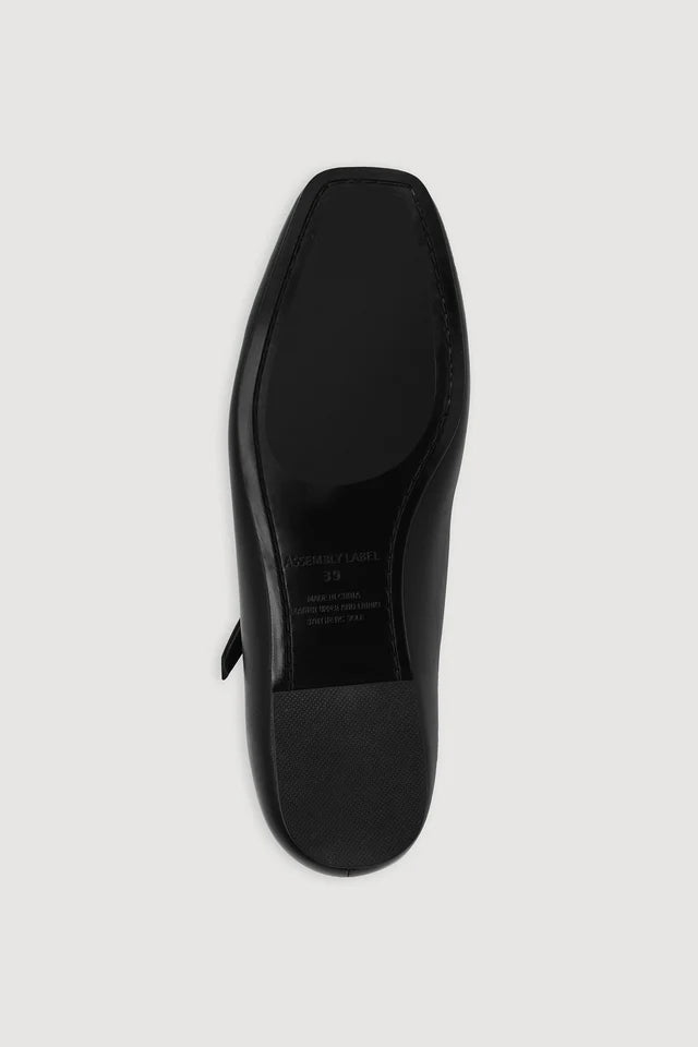 Beth Leather Ballet Flat Black