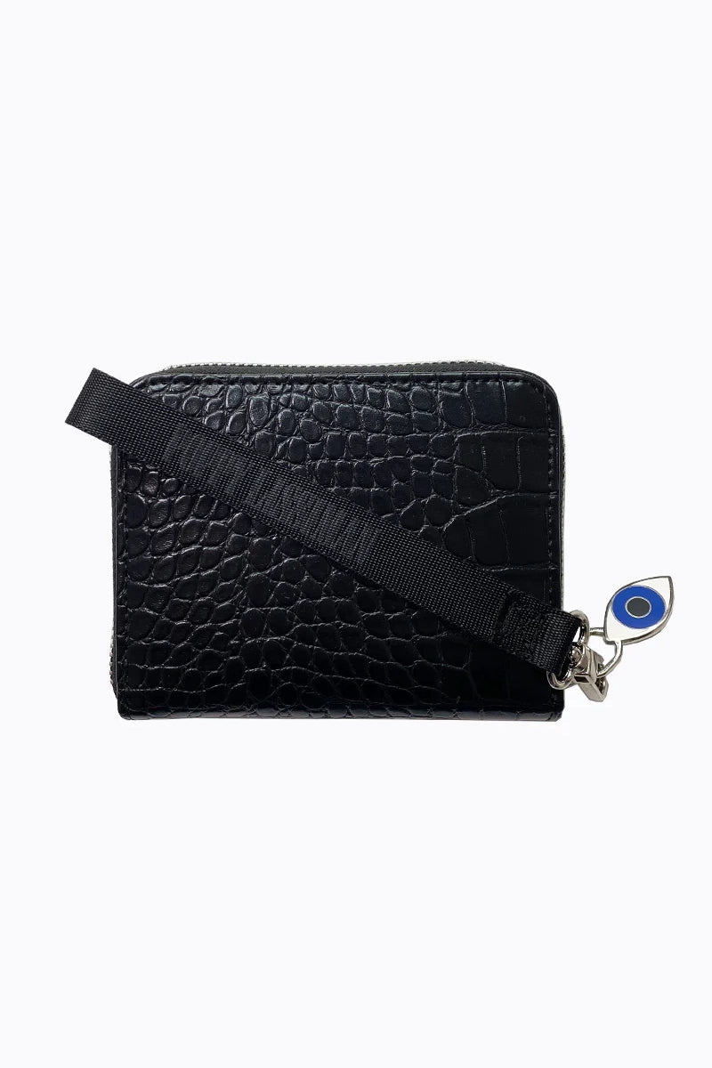 Croc Wallet Black