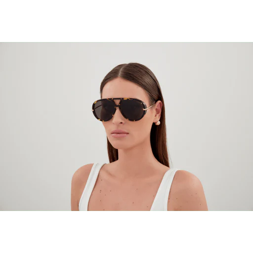 Bottega Veneta Drop Aviator Sunglasses Havana BV1273S005