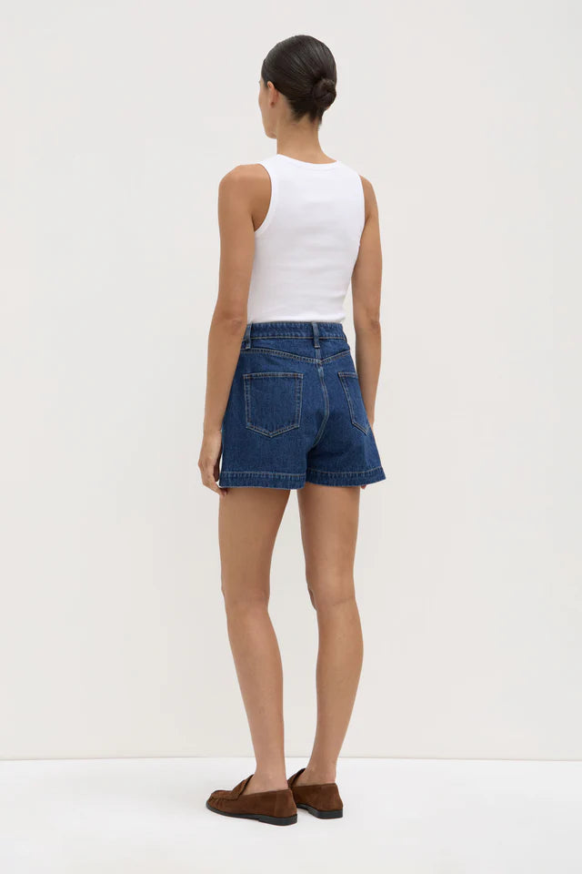 Boxy Denim Short Heritage Blue