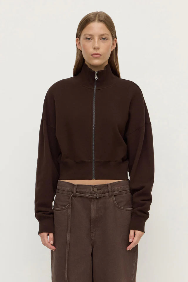 Brushed Cotton Jacket Ganache