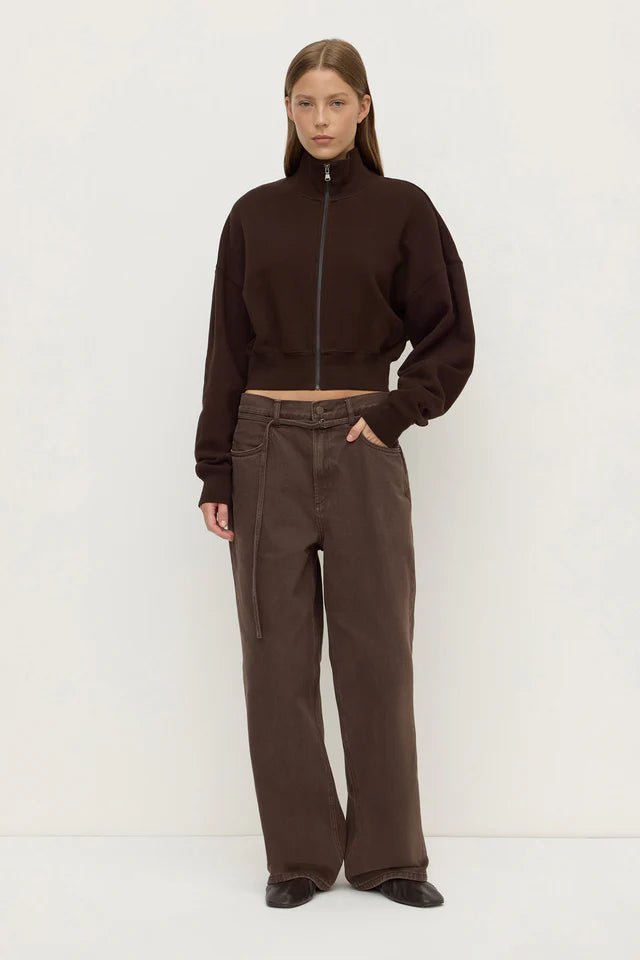 Brushed Cotton Jacket Ganache