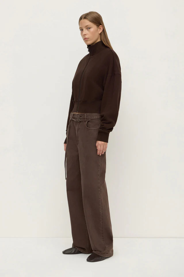 Brushed Cotton Jacket Ganache