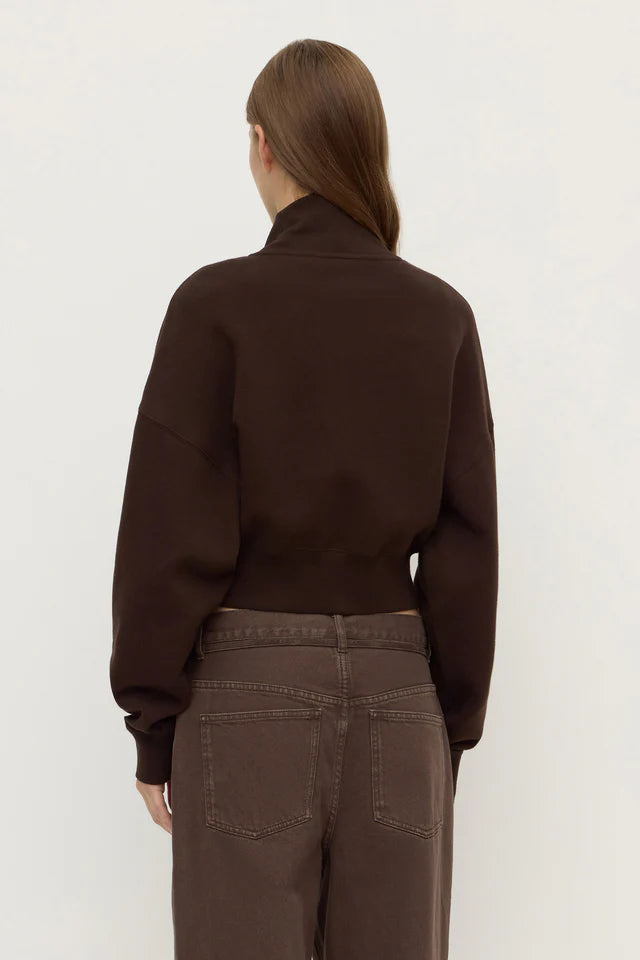 Brushed Cotton Jacket Ganache