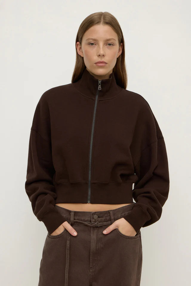 Brushed Cotton Jacket Ganache