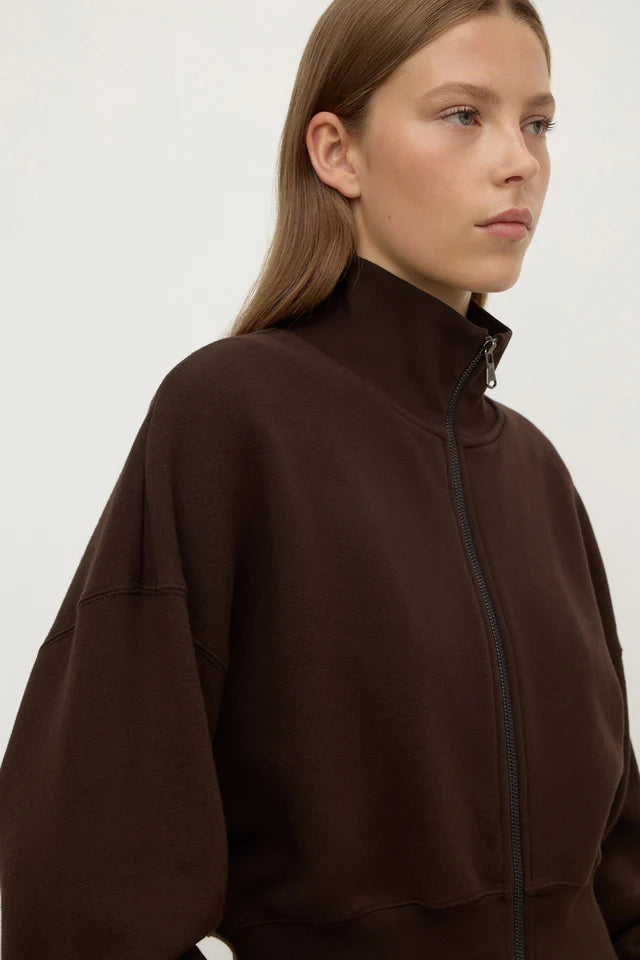 Brushed Cotton Jacket Ganache