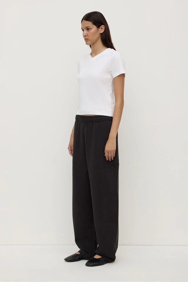 Brushed Cotton Lounge Pant Washed Black