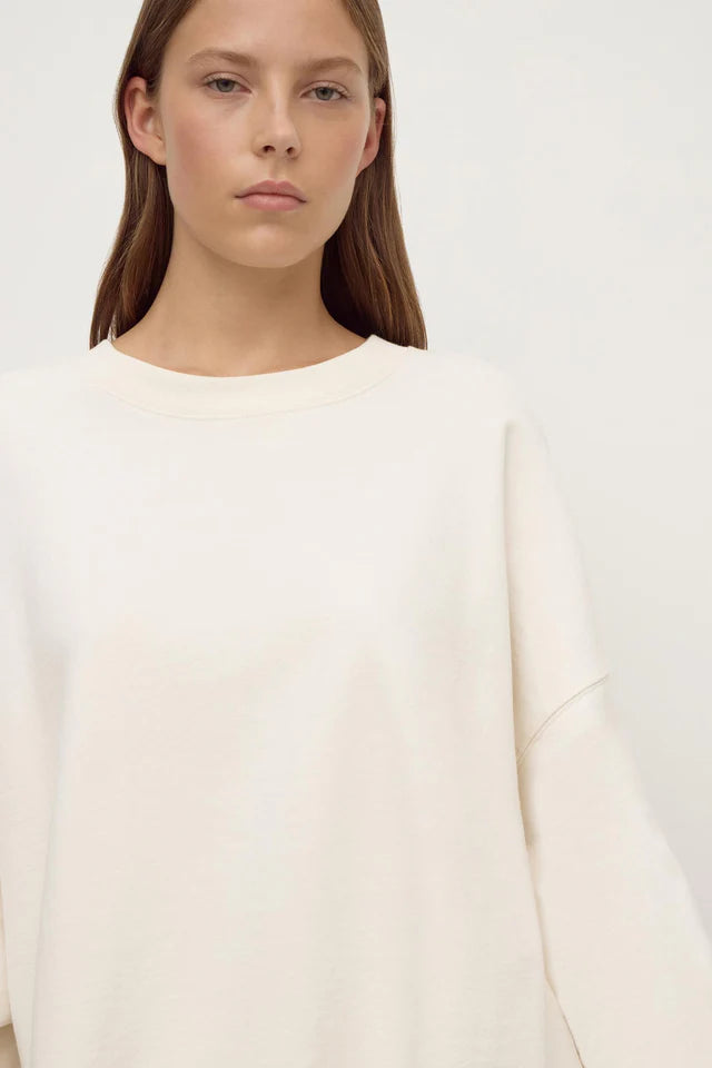 Brushed Cotton Lounge Sweater Shell