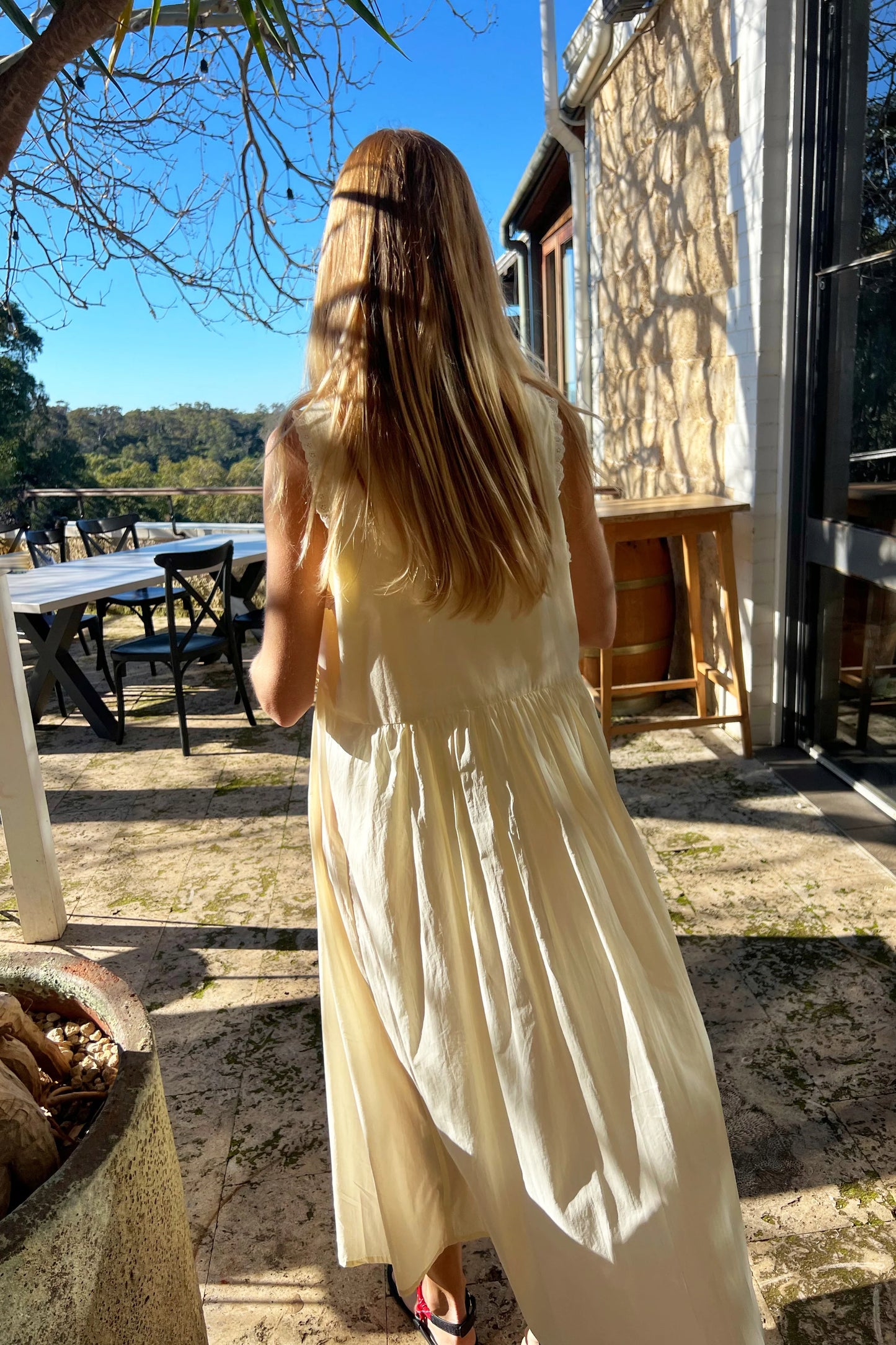 Vintage Cotton Gown Butter