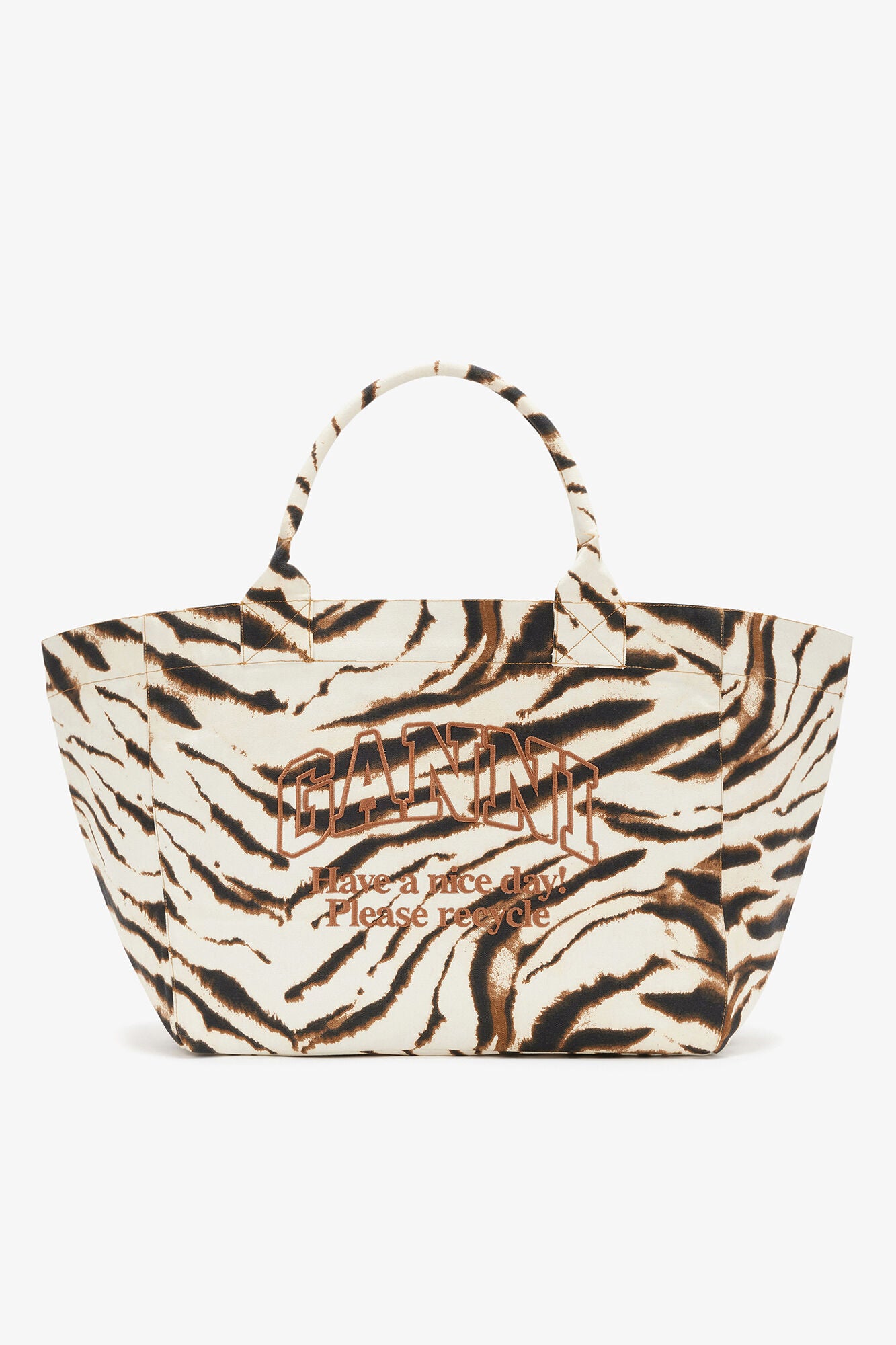 Ganni Tote XXL in Zebra
