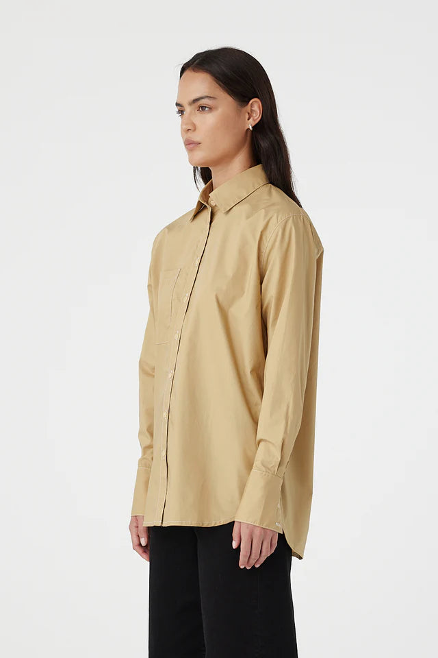 Melody Long Sleeve Shirt Chocolate Stripe