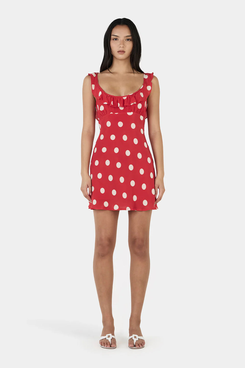 candy mini dress Ownley Candy Mini Dress Red Polka Dot