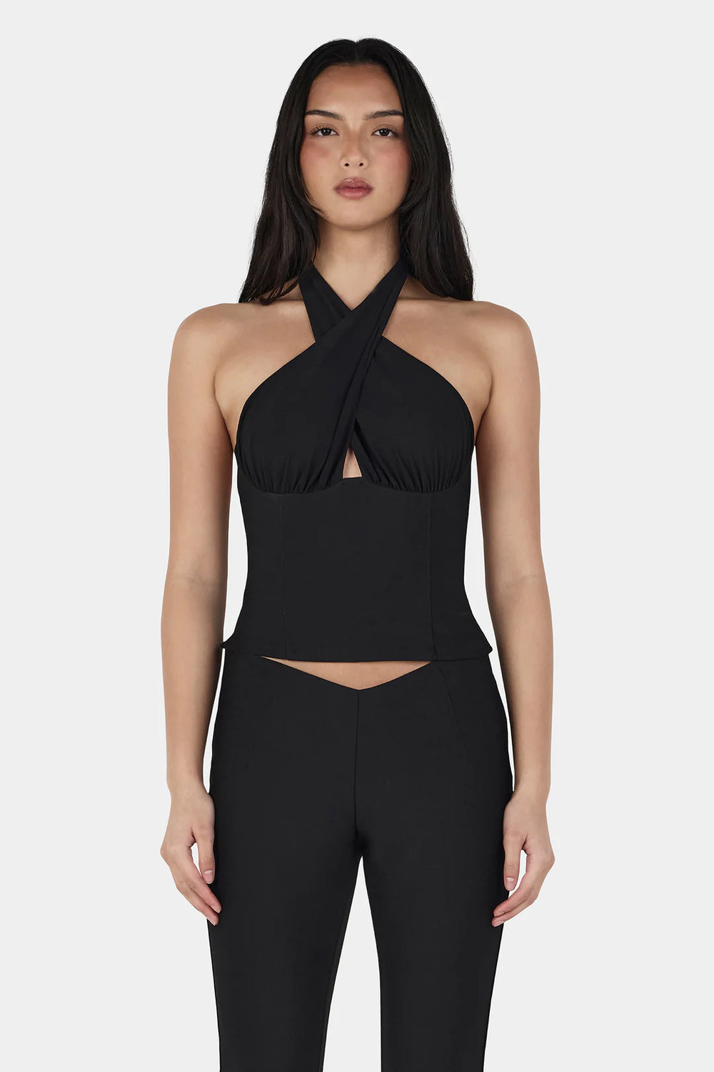 Chelsea Halter Top Black
