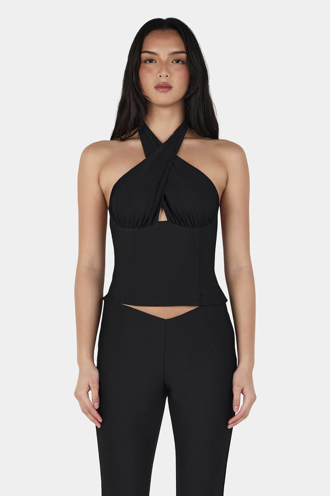 Chelsea Halter Top Black