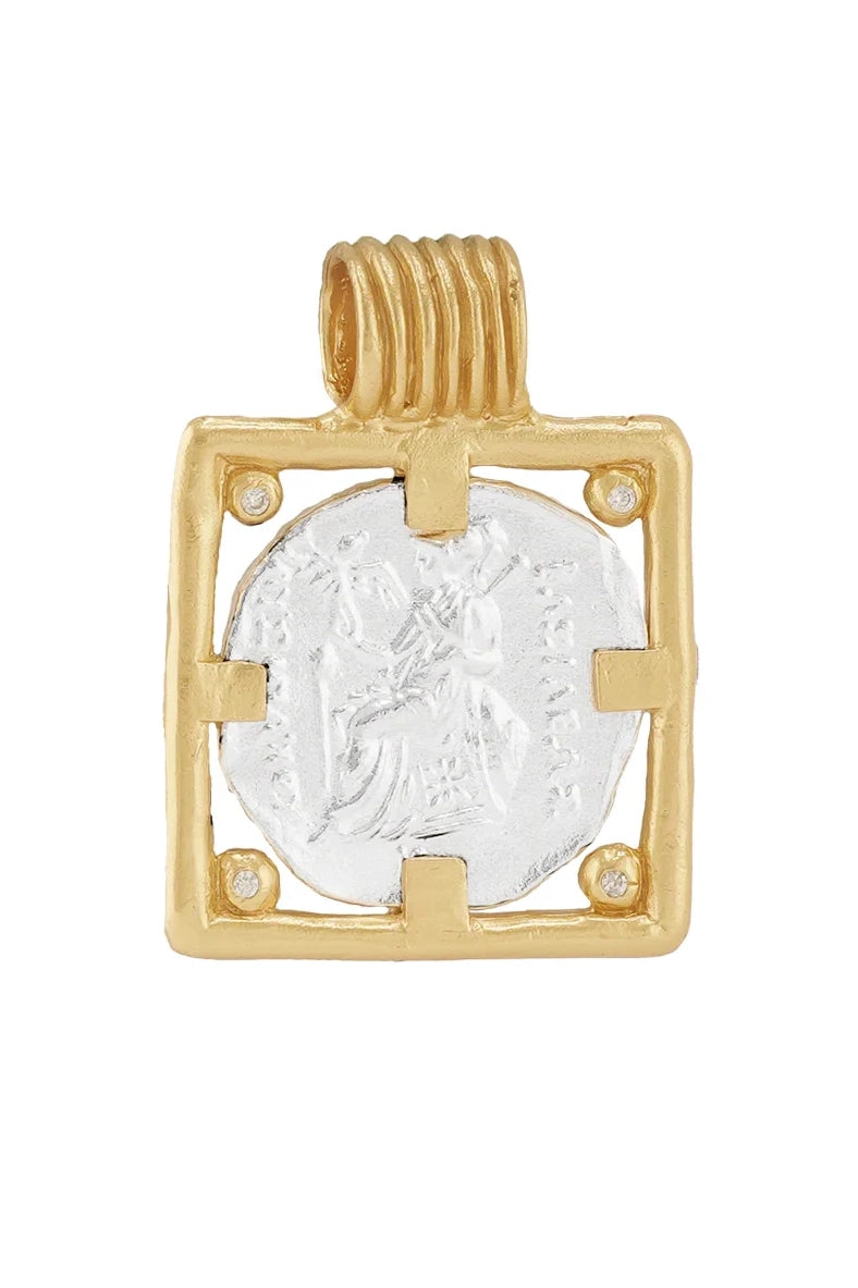 Sella Pendant with Cubic Zirconia Gold