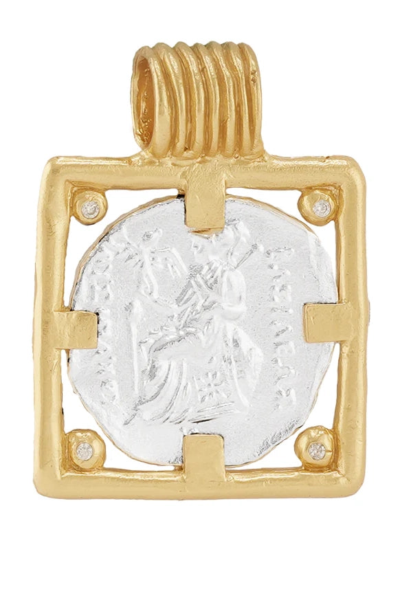 Sella Pendant with Cubic Zirconia Gold