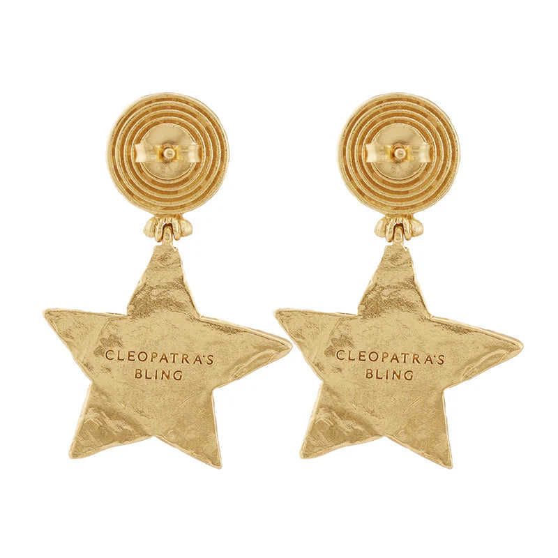Lucretia Drop Earrings Gold