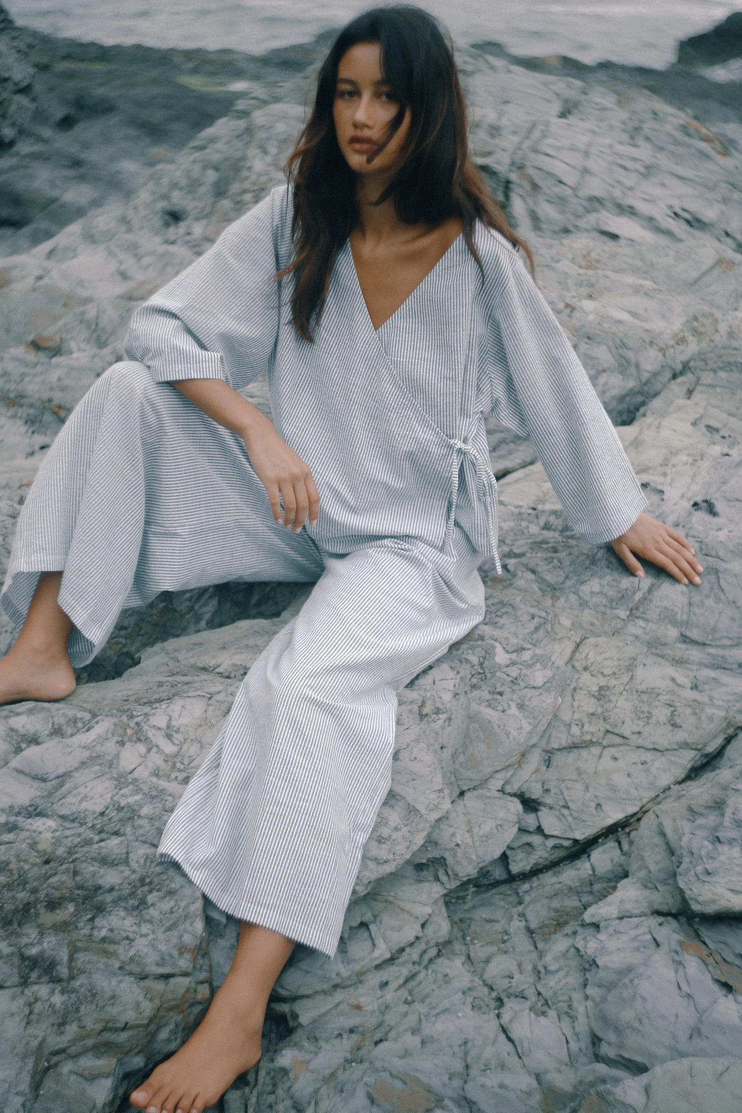 Ivy Pant Spirulina Stripe