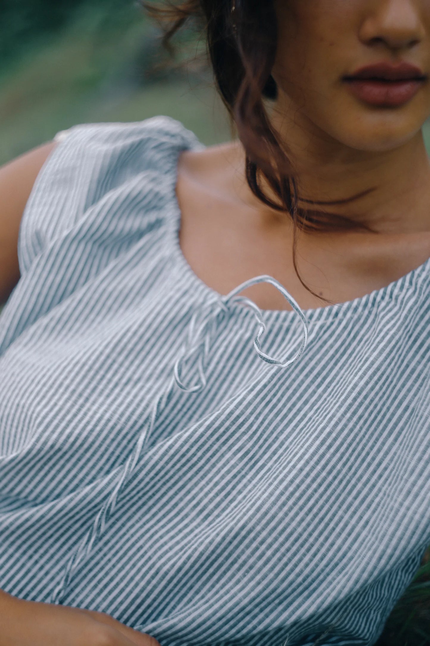 Luna Shift Dress Spirulina Stripe