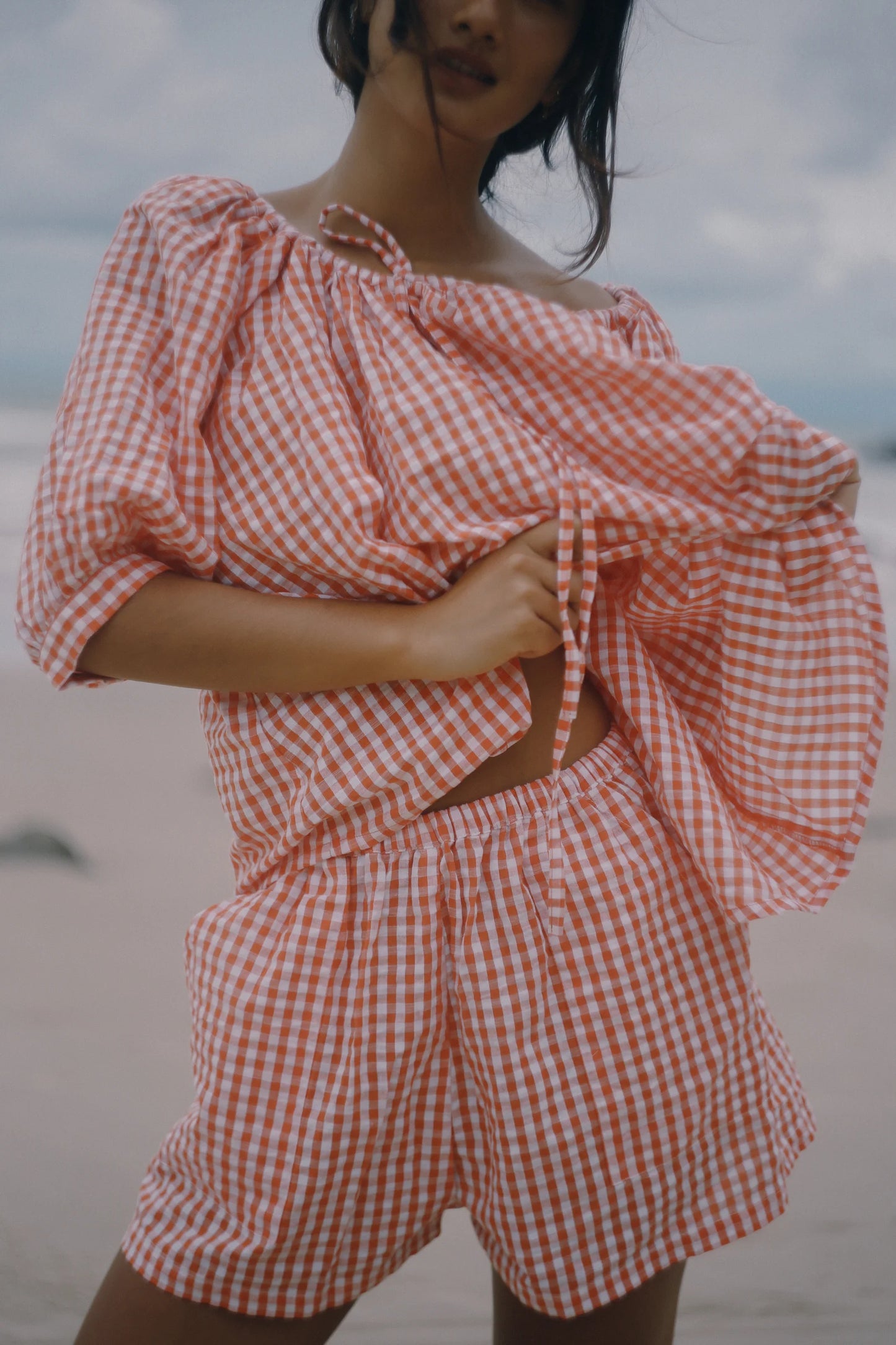 Chloe Blouse Starburst Gingham