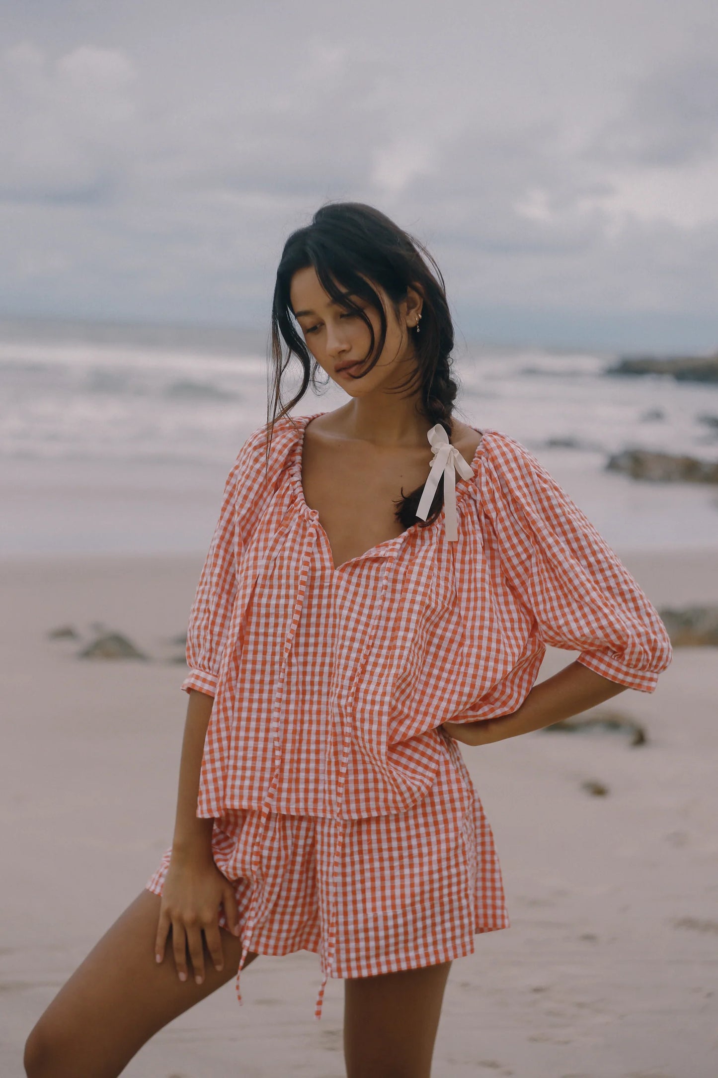 Chloe Blouse Starburst Gingham