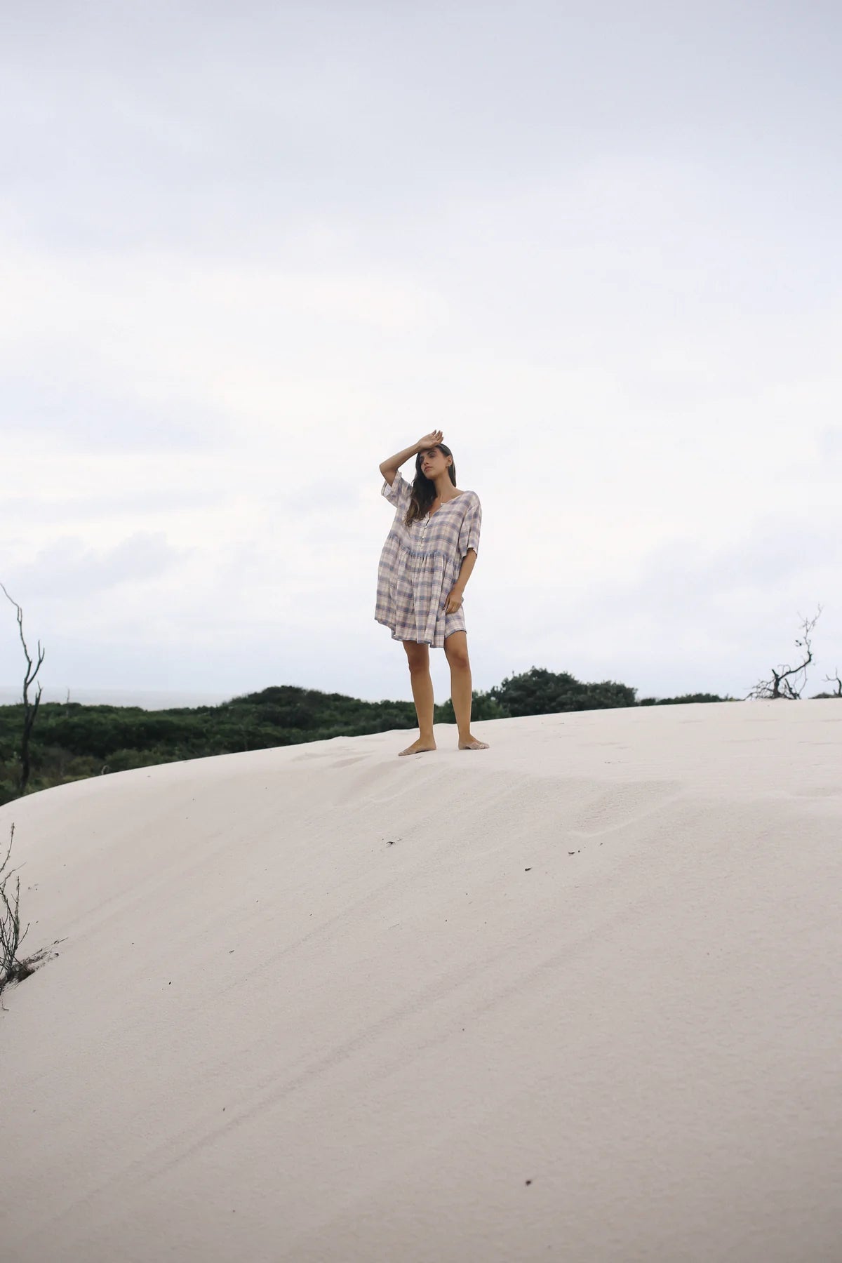Darcey Dress Juniper Check