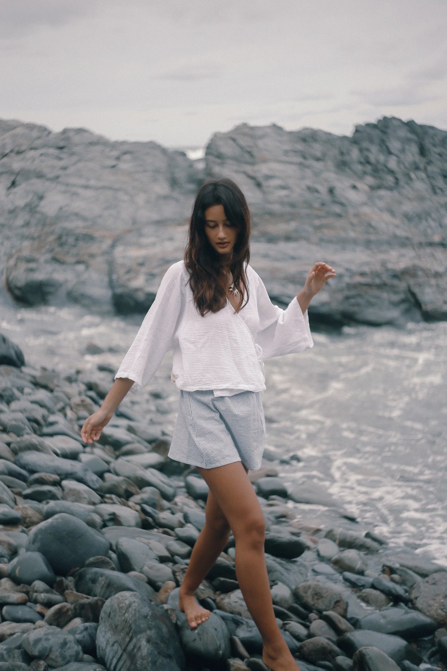 Fleur Skirt Spirulina Stripe