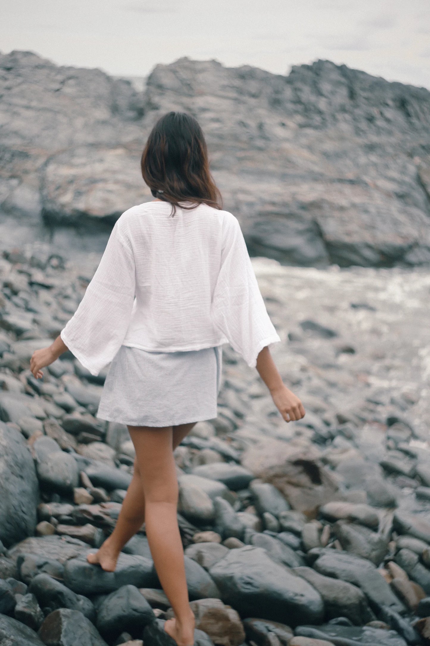 Fleur Skirt Spirulina Stripe