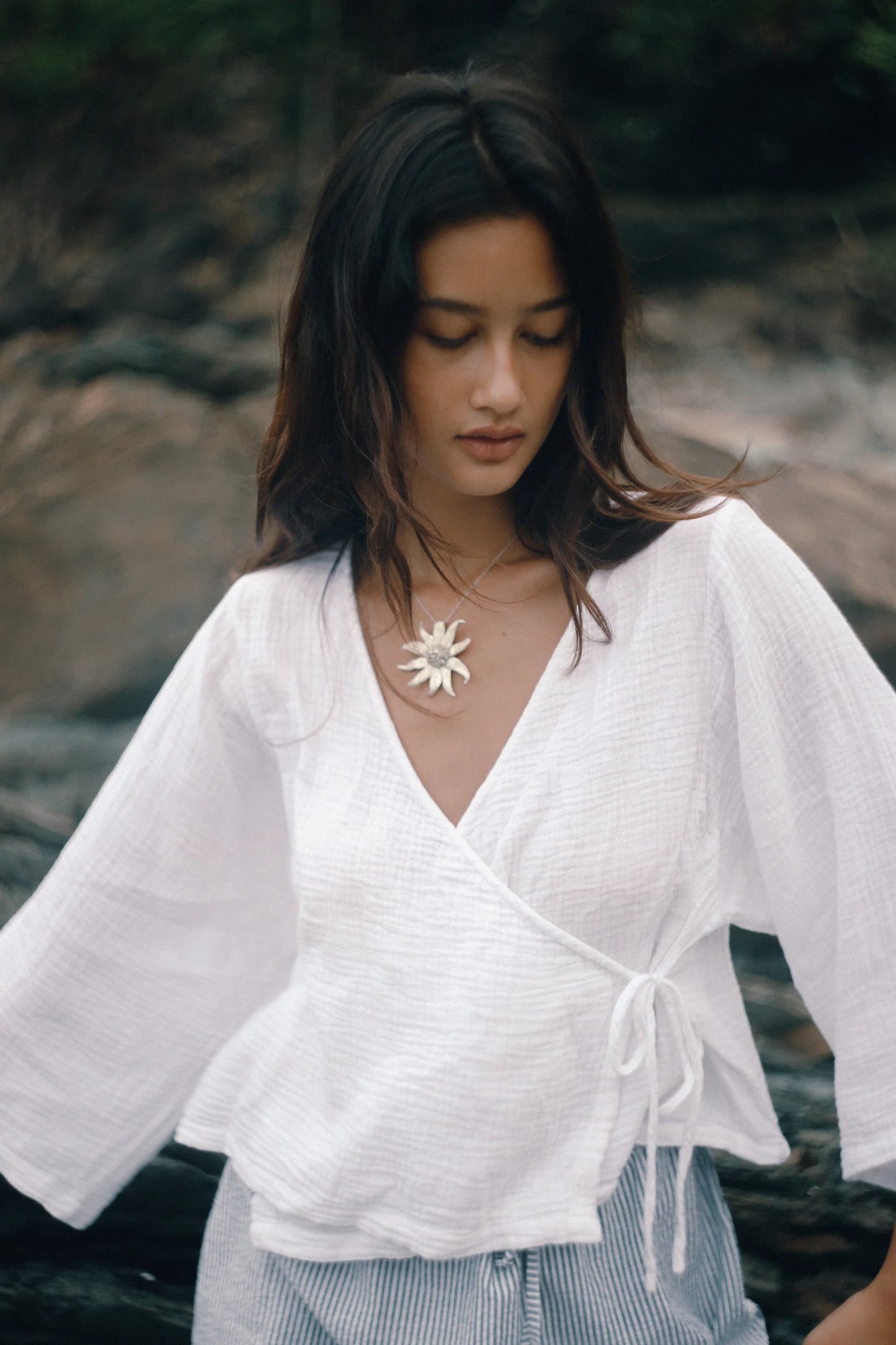 Fleur Skirt Spirulina Stripe