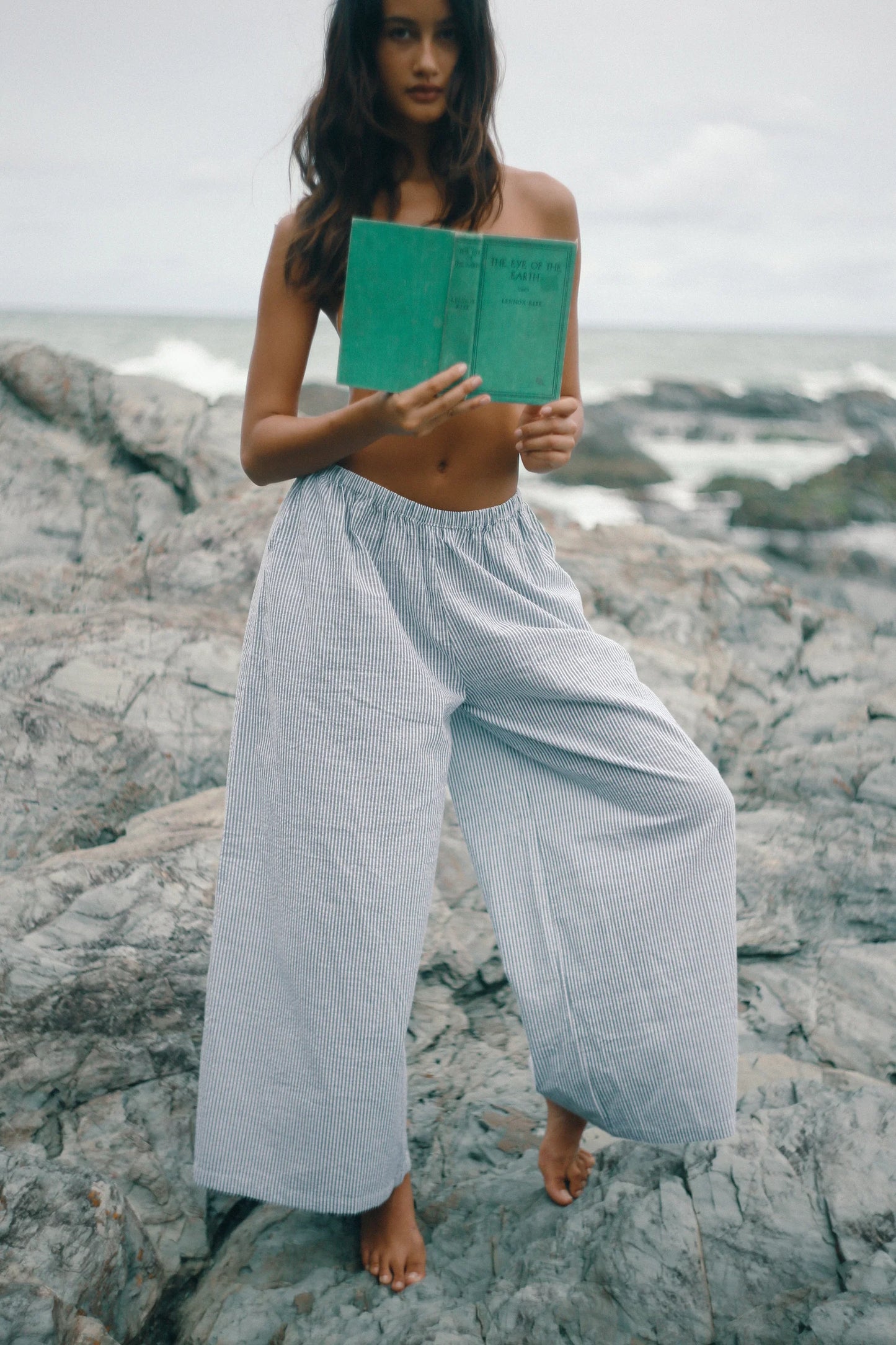 Ivy Pant Spirulina Stripe