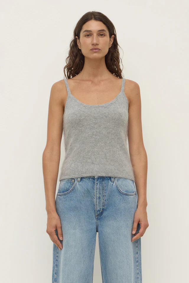 Carina Wool Tank Grey Marle