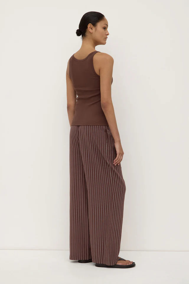 Charlie Rib Tank Espresso