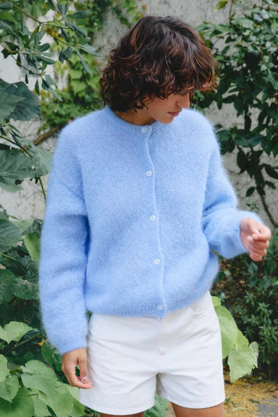Surprise Paris Olivia Mohair cardigan Electric Blue - Laneway Boutique