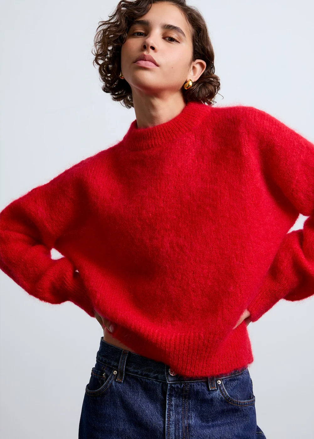 Jane Mohair Sweater Red
