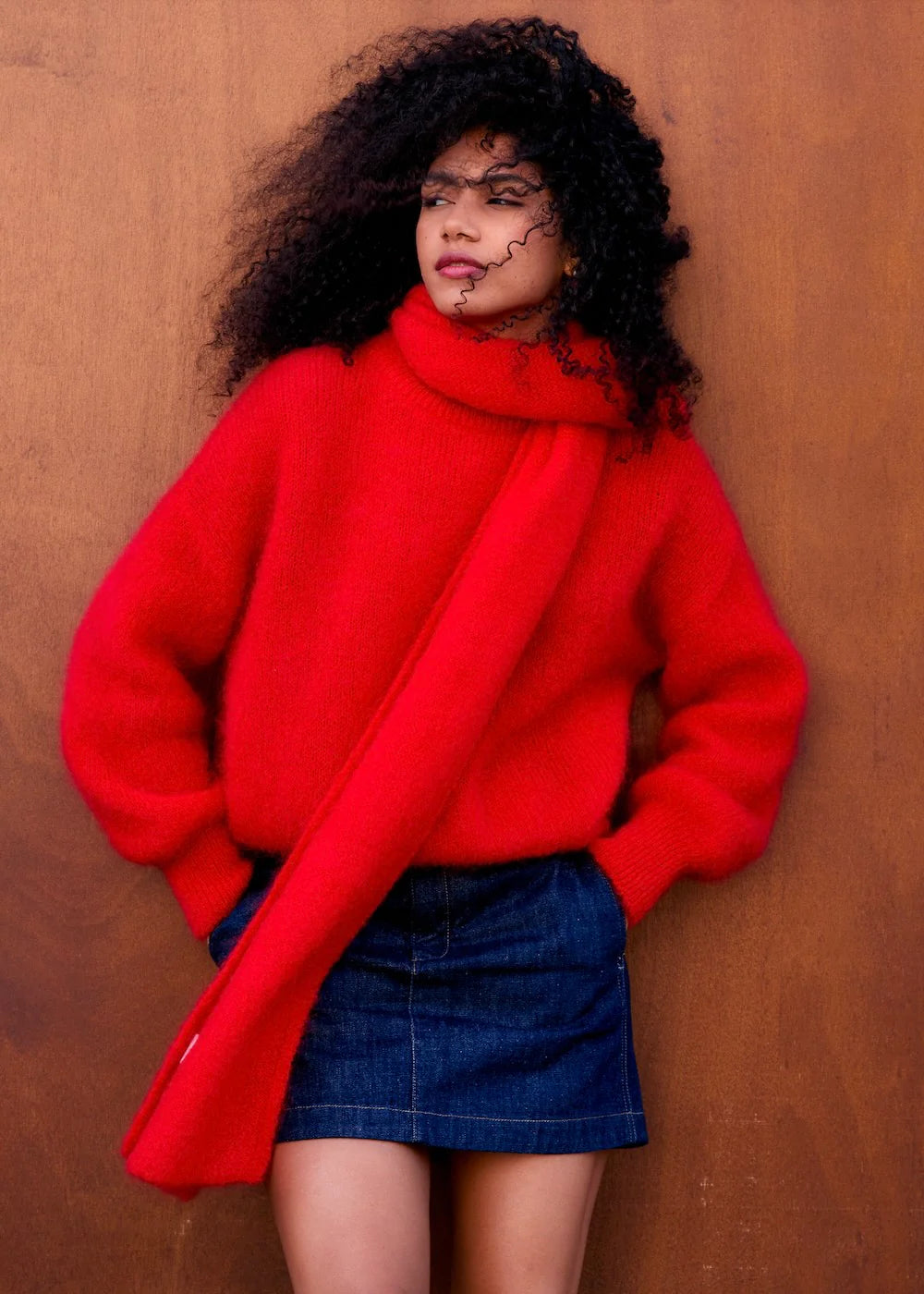 Jane Mohair Sweater Red