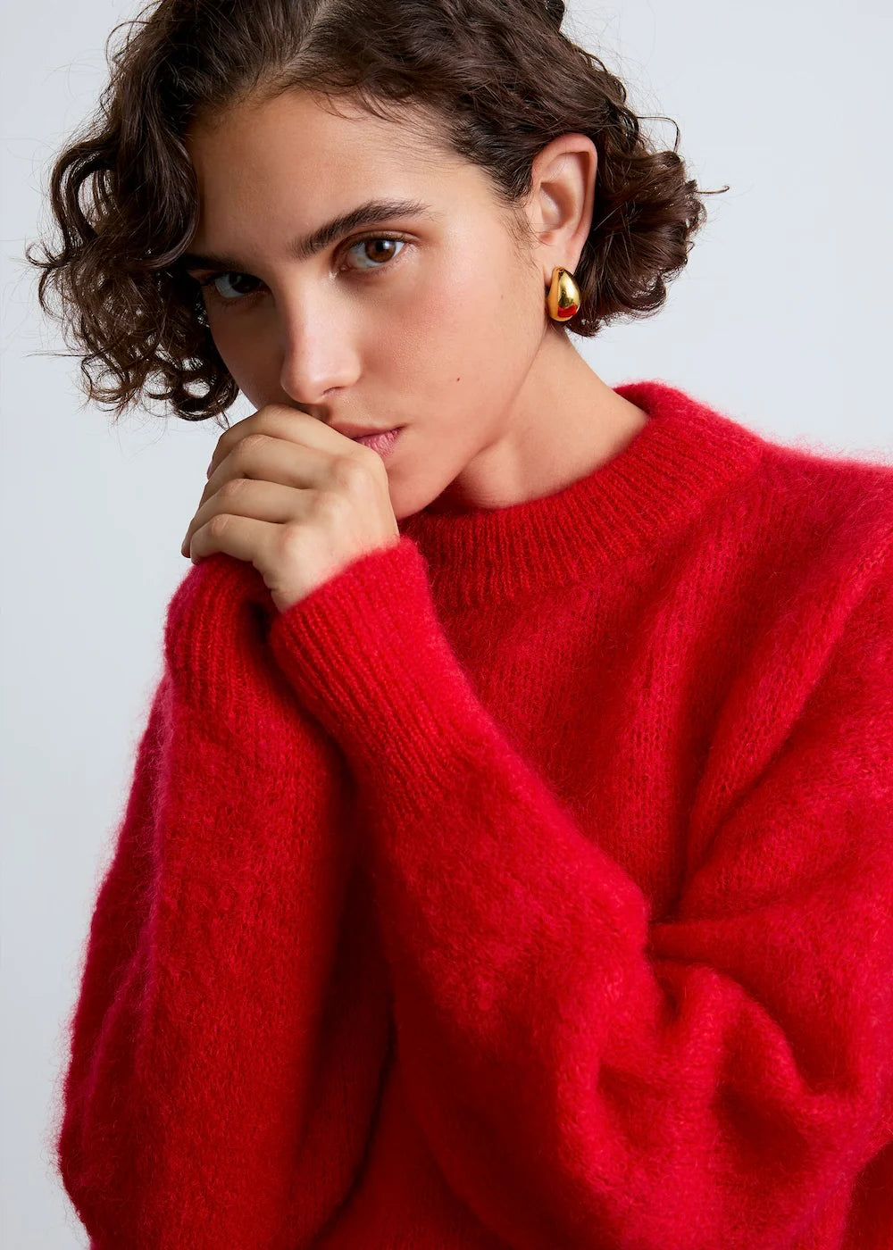 Jane Mohair Sweater Red