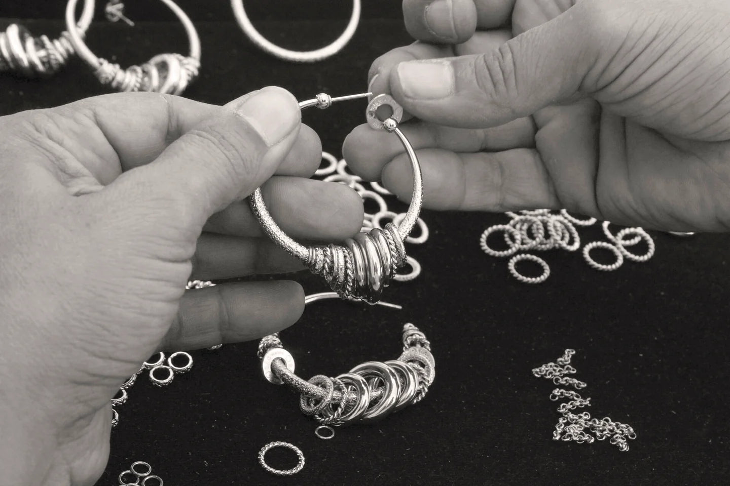 Gas Bijoux Maranzana Hoop Earrings Mix Metals