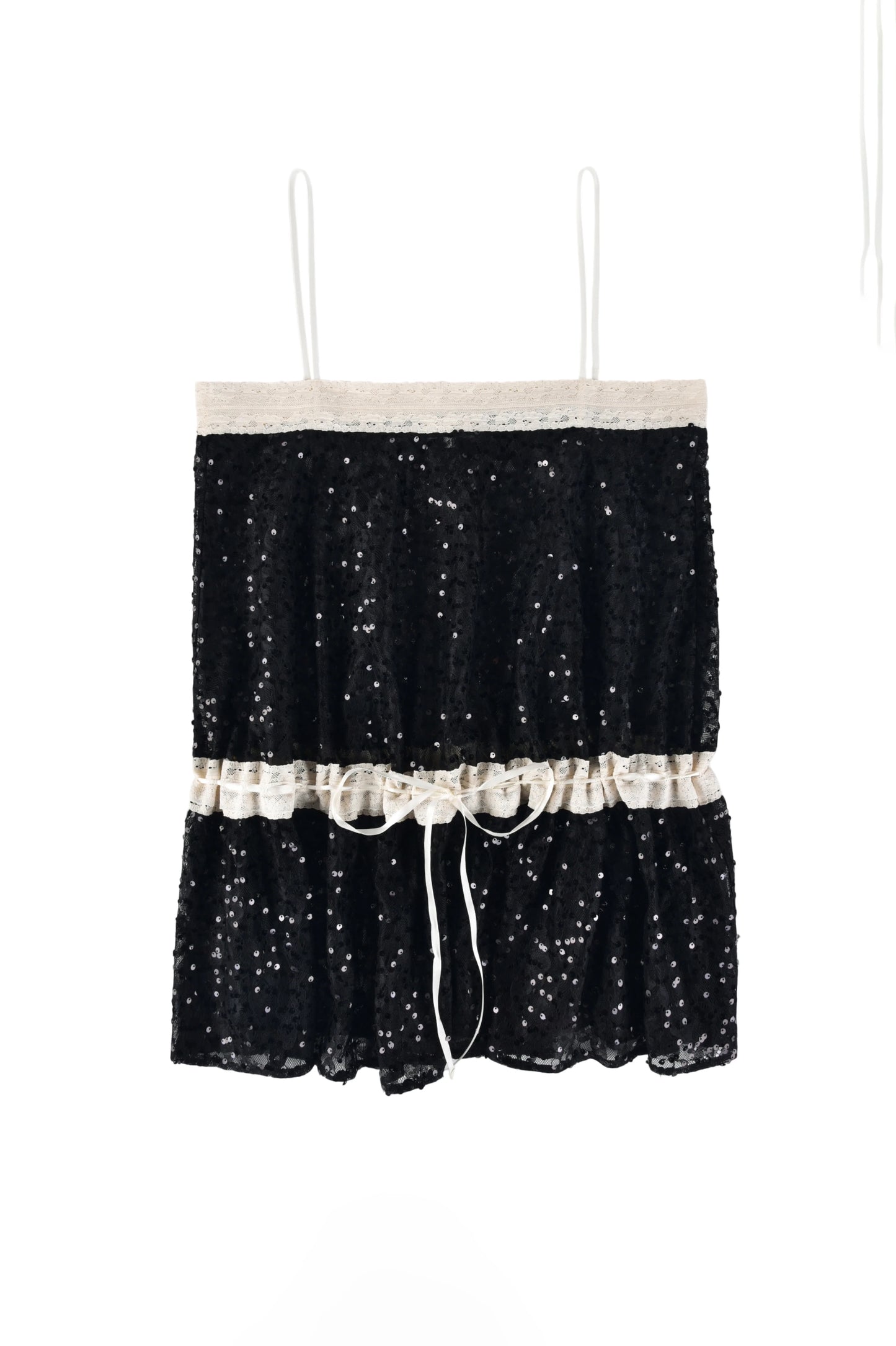 My Mum Made It Lace Ribbon Dress Black