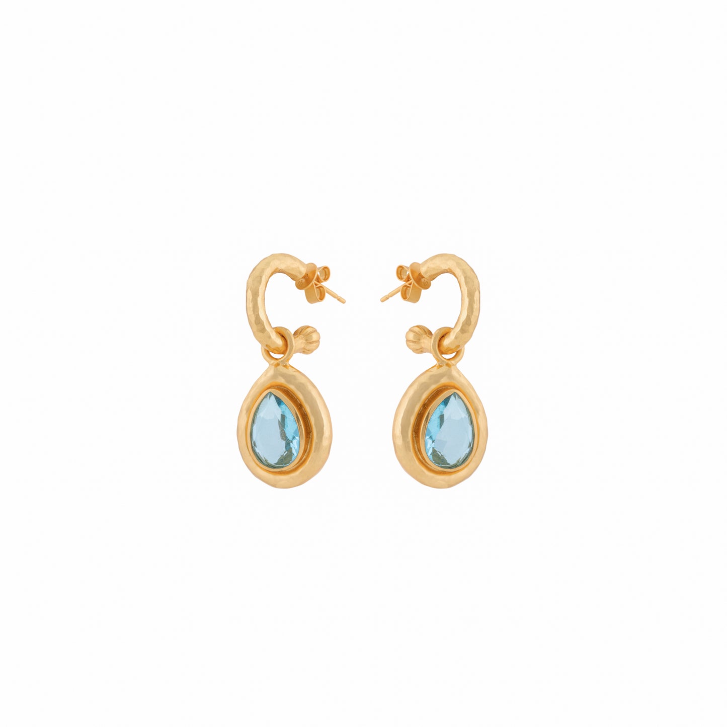 Ines Earrings Blue Quartz