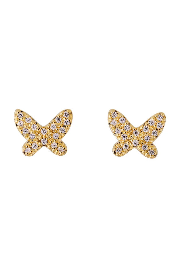 Butterfly Pave Studs