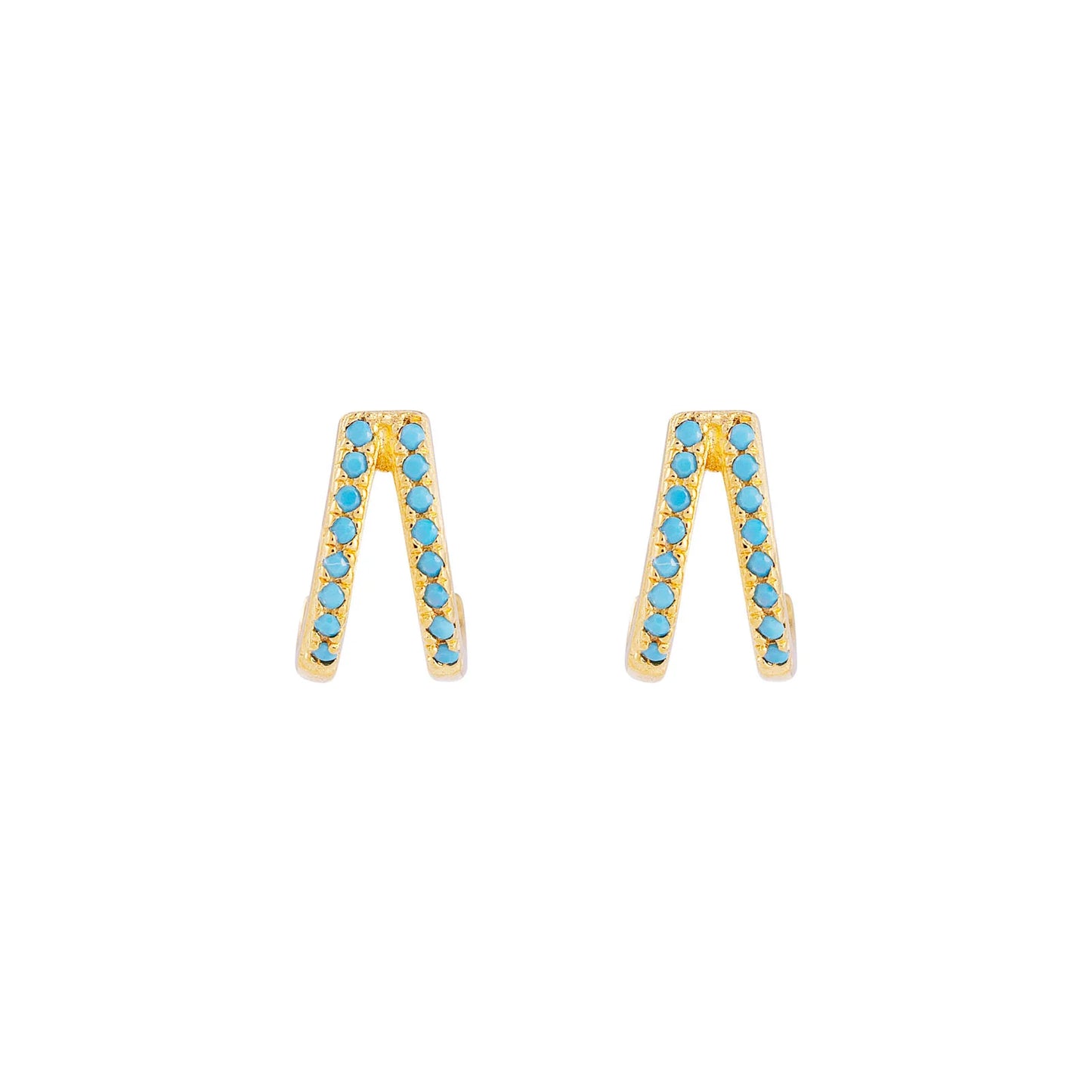 Turquoise Twin Pave