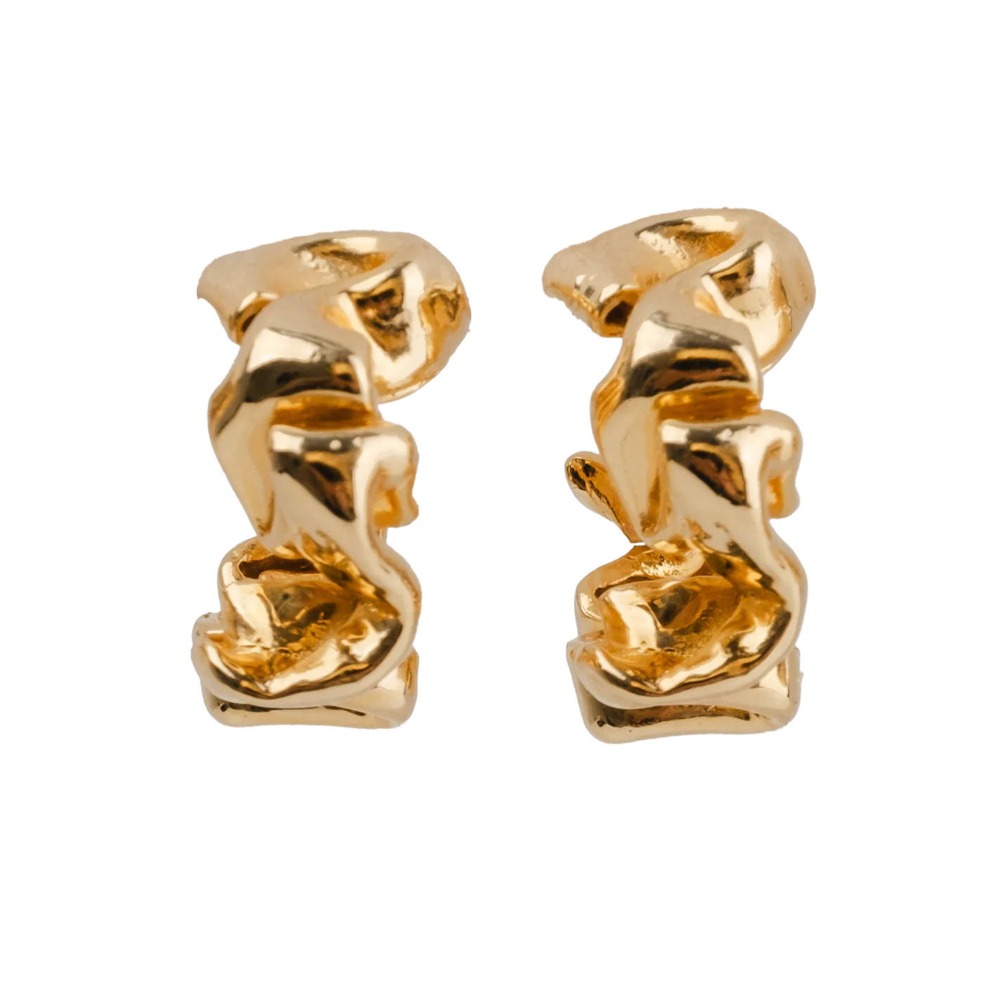 Melt Earrings Gold