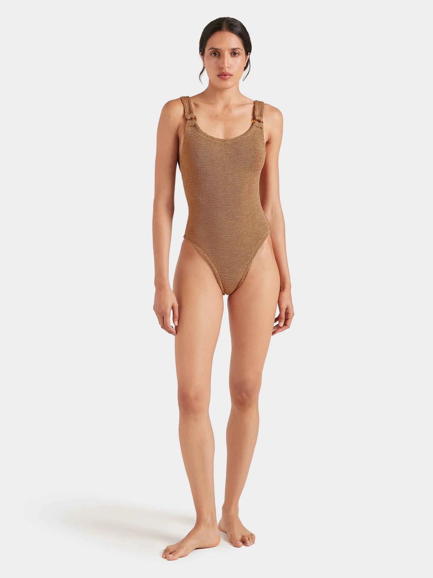 Domino Swim Metallic Cocoa